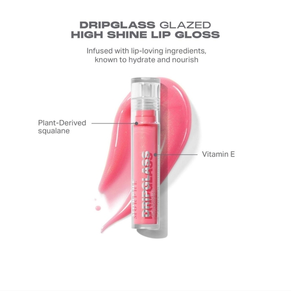 Morphe Dripglass Glazed High Shine Lip Gloss 🩷✨ Shade: Glint of Pink 🆕 - Picture 6 of 8